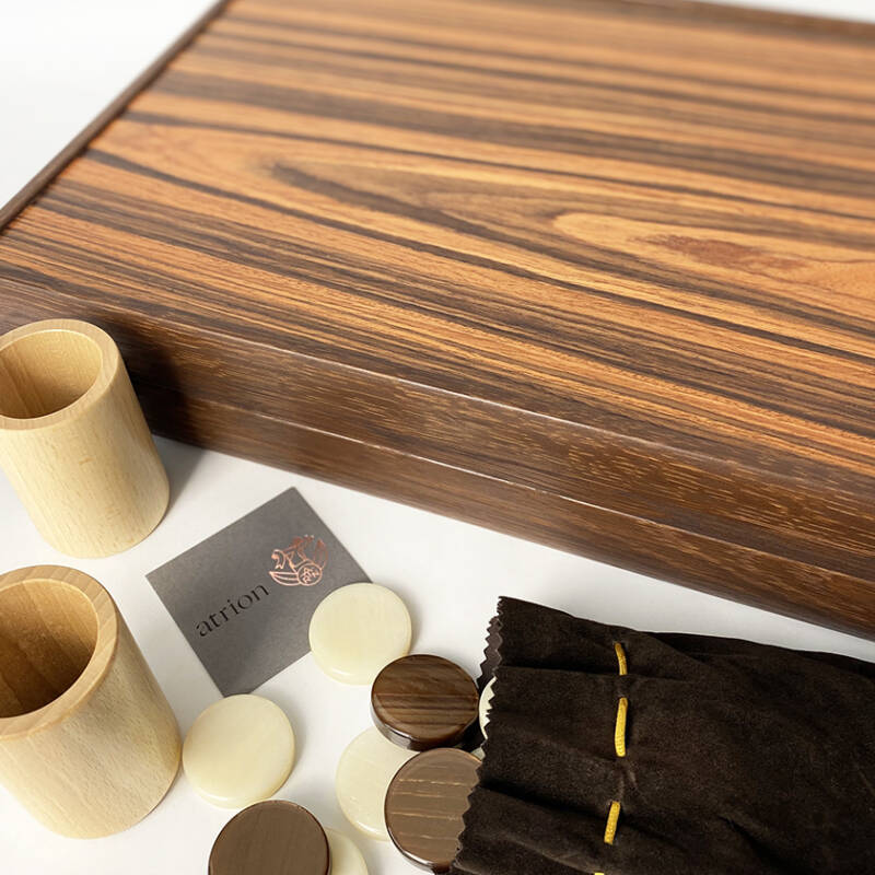Handmade backgammon in palisander - secondary